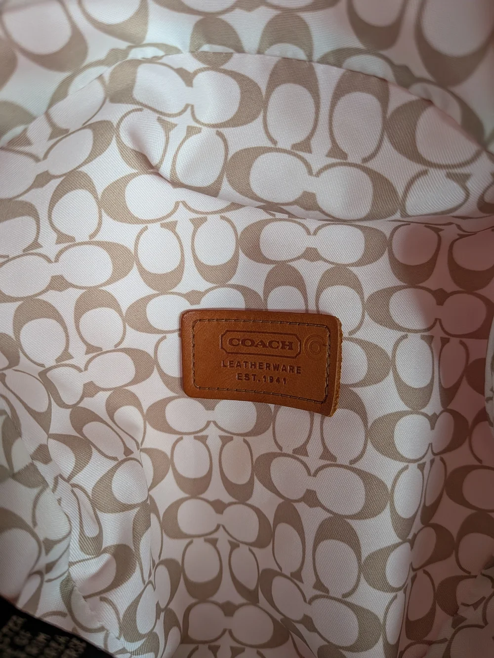 Coach Vintage Pink Bucket Hat With Leather Trim - Picture 5 of 9